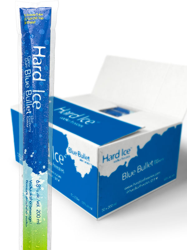 Hard Ice Vodka Freezie Blue Bullet 50 Pk