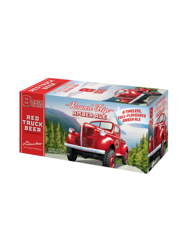 Red Truck Beer Round Trp Amber Ale 8 Pak